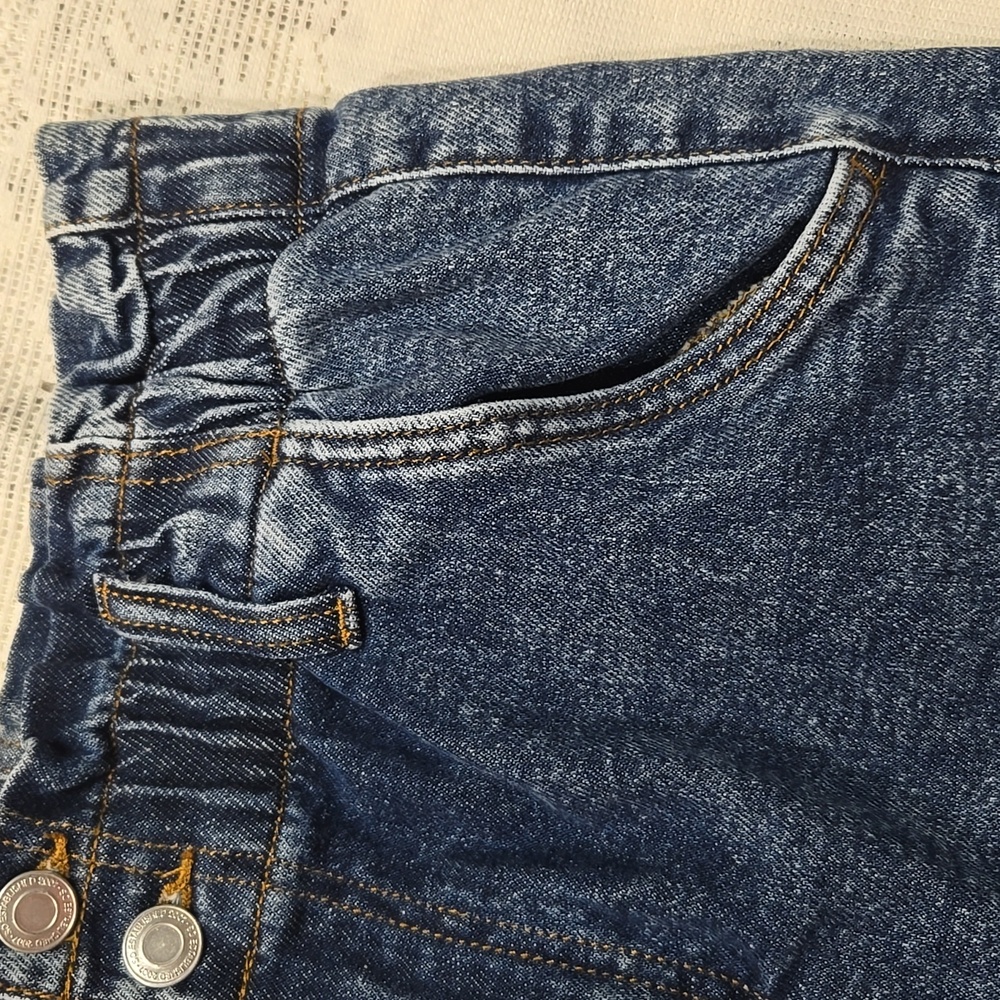 SO Good For Life High Rise Dark Blue Denim Mom Short 9/29 W - Picture 6 of 6